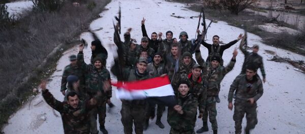 الجيش السوري في جمعية الزهراء غرب حلب  - سبوتنيك عربي