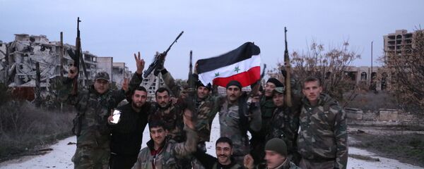 الجيش السوري في جمعية الزهراء غرب حلب  - سبوتنيك عربي