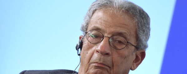 عمرو موسى رئيس هيئة حكماء أفريقيا التابعة للاتحاد الأفريقي في منتدى فالداي، 17 فبراير 2020 - سبوتنيك عربي