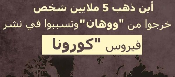 إنفوجرافيك أين ذهب 5 ملايين شخص خرجوا من ووهان وتسببوا في نشر فيروس كورونا - سبوتنيك عربي