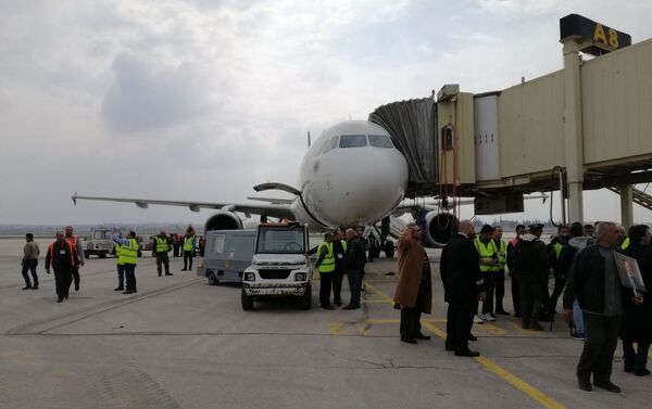 بدء الرحلات الداخلية - أول رحلة حلب - دمشق، سوريا 19 فبراير 2020 - سبوتنيك عربي