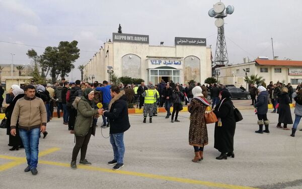 بدء الرحلات الداخلية - أول رحلة حلب - دمشق، سوريا 19 فبراير 2020 - سبوتنيك عربي