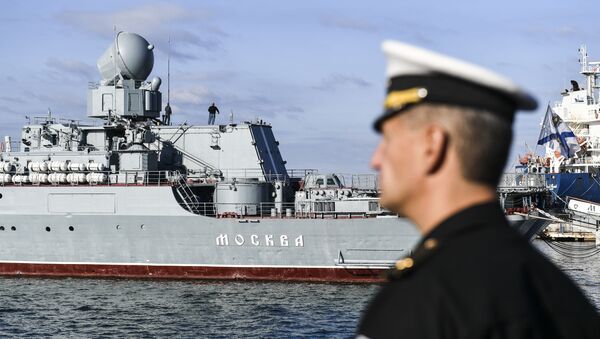 الفرقاطة البحرية الروسية الأدميرال ماكاروف تبحر من سيفاستوبول إلى البحر المتوسط في سيفاستوبول  - سبوتنيك عربي