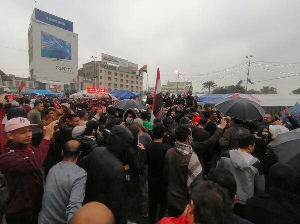 احتجاجات مليونية في بغداد ضد الحكومة الجديدة... صور - سبوتنيك عربي