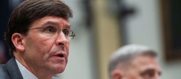 وزير الدفاع الأمريكي مارك إسبر ورئيس الأركان مارك ميلي في لجنة القوات المسلحة بالكونغرس - سبوتنيك عربي