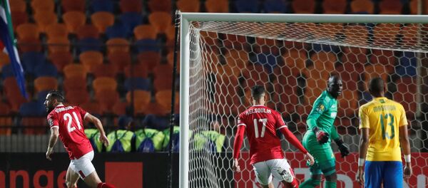 معلول يحرز الهدف الأول للأهلي في مرمى صنداونز - سبوتنيك عربي