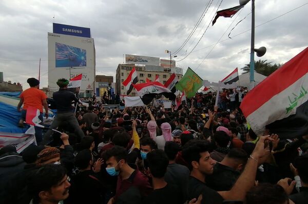 تظاهرات في العراق، الأحد الأول من مارس/آذار 2020 - سبوتنيك عربي