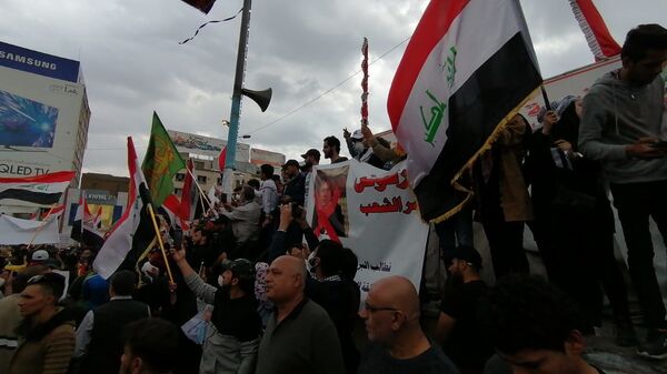 تظاهرات في العراق، الأحد الأول من مارس/آذار 2020 - سبوتنيك عربي