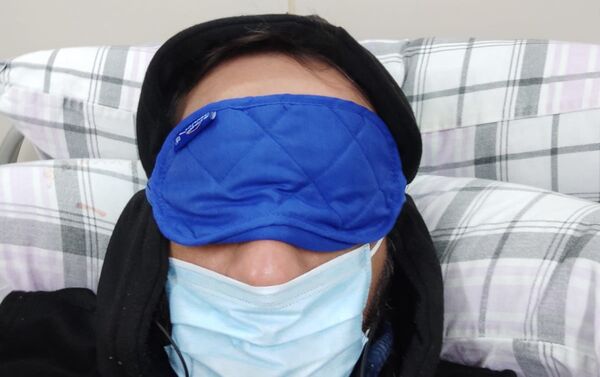 الفلسطيني محمد أبو ناموس، من غزة، يتعافى من فيروس كورونا في الصين - سبوتنيك عربي