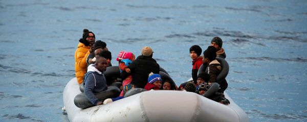 مهاجرون في بحر إيجة - سبوتنيك عربي