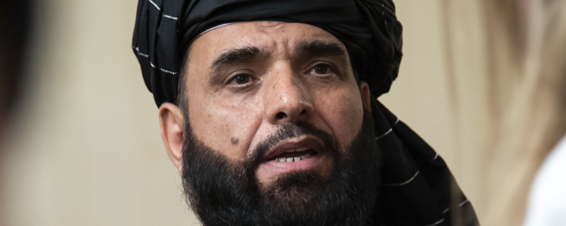 سهيل شاهين المتحدث باسم المكتب السياسي لحركة طالبان في الدوحة - سبوتنيك عربي, 1920, 18.04.2022