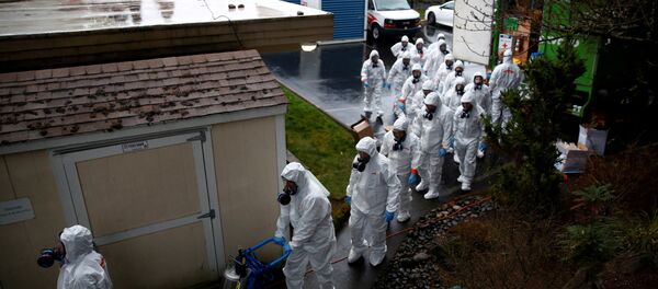 إجراءات احترازية من تفشي فيروس كورونا في أمريكا - سبوتنيك عربي