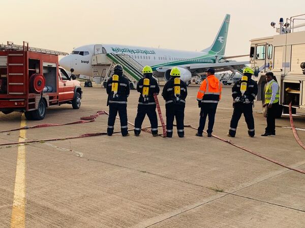 بالصور... تفاصيل إخلاء طائرة عراقية في مطار بغداد بسبب قنبلة - سبوتنيك عربي