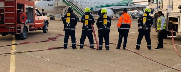 إخلاء طائرة عراقية في مطار بغداد إخلاء طائرة عراقية في مطار بغداد - سبوتنيك عربي