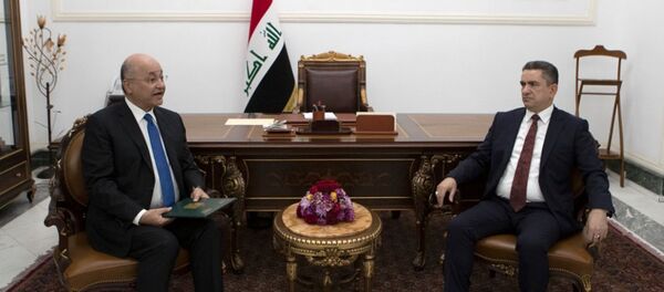 الرئيس العراقي برهم صالح يكلف مصطفى الكاظمي بتشكيل الحكومة العراقية المؤقتة - سبوتنيك عربي