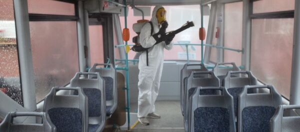 انتشار فيروس كورونا في روسيا - الاجراءات الاحترازية ضد انتشار الفيروس في سان بطرسبورغ، روسيا ١٩ مارس ٢٠٢٠ - سبوتنيك عربي