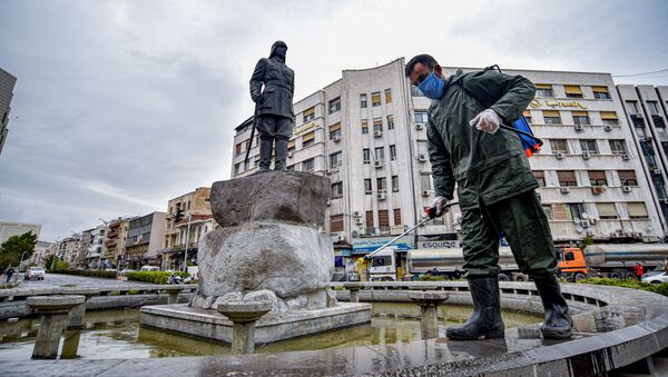 سوريا: الحكومة تبدأ حملة تعقيم واسعة للشوراع والأماكن العامة... صور وفيديو - سبوتنيك عربي