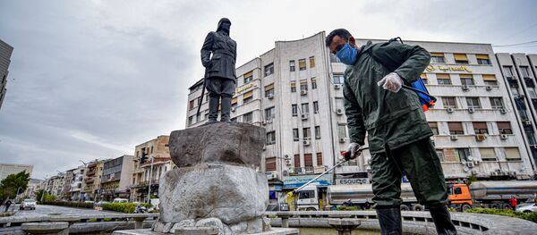  انتشار فيروس كورونا في سوريا - الاجراءات الاحترازية ضد انتشار الفيروس في سوريا، ١٩  مارس ٢٠٢٠ - سبوتنيك عربي