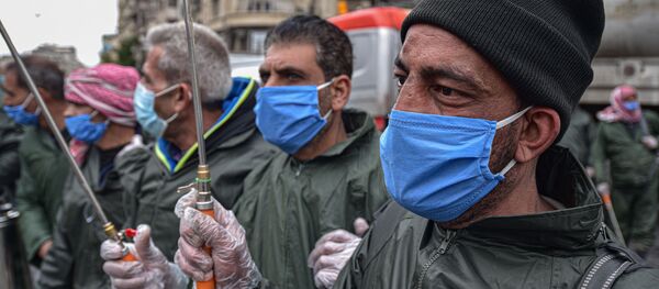  انتشار فيروس كورونا في سوريا - الاجراءات الاحترازية ضد انتشار الفيروس في سوريا، ١٩  مارس ٢٠٢٠ - سبوتنيك عربي