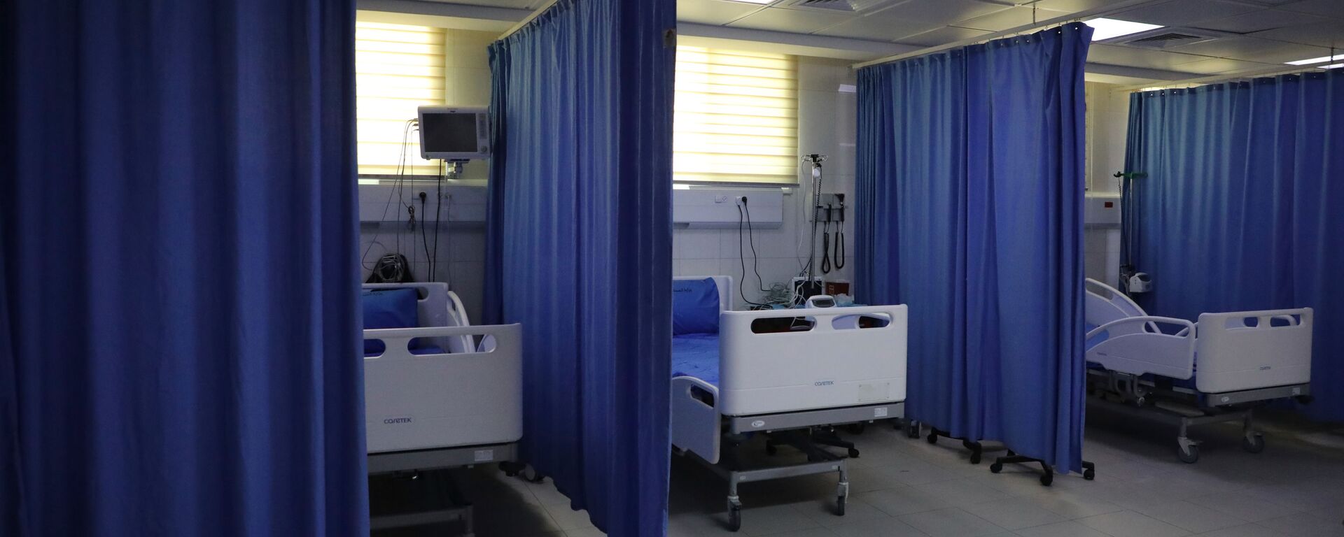  مشفى لاستقبال مرضى كورونا في الخليل في الضفة الغربية، فلسطين 15 مارس 2020 - سبوتنيك عربي, 1920, 11.11.2021