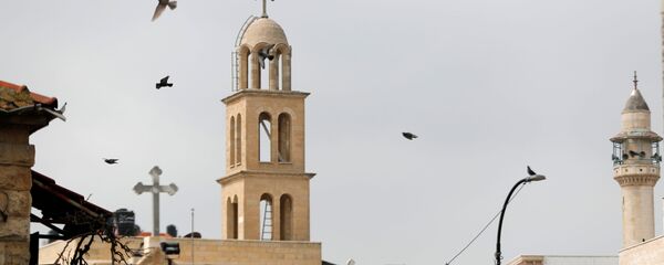  منع الصلاة في المساجد والكنائس بسبب تفشي كورونا في رام الله، الضفة الغربية، فلسطين 15 مارس 2020 - سبوتنيك عربي