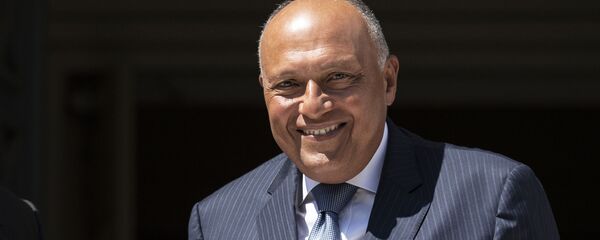 وزير الخارجية المصري سامح شكري يصل إلى وزارة الخارجية اليونانية للقاء نظيره اليوناني نيكوس دندياس - سبوتنيك عربي