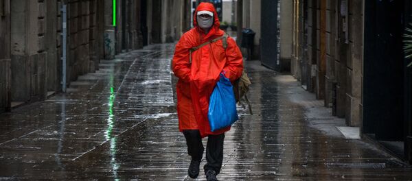 الحجر الصحي في برشلونة، انتشار فيروس كورونا في إسبانيا، مارس 2020 - سبوتنيك عربي