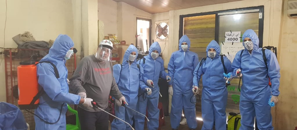 إجراءات وقائية داخل المخيمات الفلسطينية في لبنان لمنع انتشار فيروس كورونا - سبوتنيك عربي