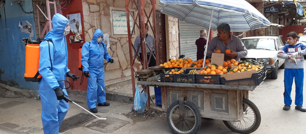 إجراءات وقائية داخل المخيمات الفلسطينية في لبنان لمنع انتشار فيروس كورونا - سبوتنيك عربي
