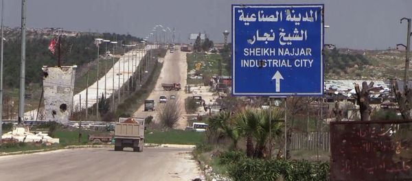 حي الحمدانية، حلب، سوريا 2 أبريل 2020 حي الحمدانية، حلب، سوريا 2 أبريل 2020 - سبوتنيك عربي