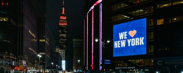   نيويورك، تايمز سكوير (ساحة التايمز)، وضع حالة الطوارئ على خلفية تفشي كورونا في البلاد، 31 مارس 2020 - سبوتنيك عربي