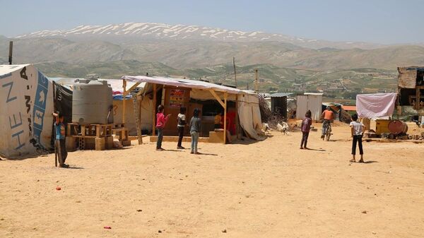 مخيم لاجئين في لبنان - سبوتنيك عربي