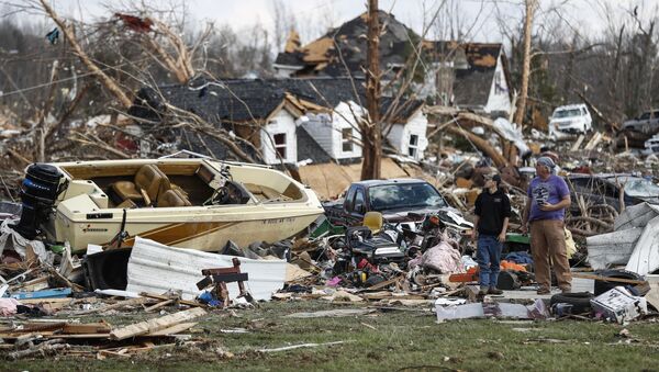 منزل دمره الإعصار في ولاية تينيسي - سبوتنيك عربي