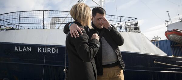 السفينة آلان كوردي الناقلة للمهاجرين عبر المتوسط إلى إيطاليا - سبوتنيك عربي