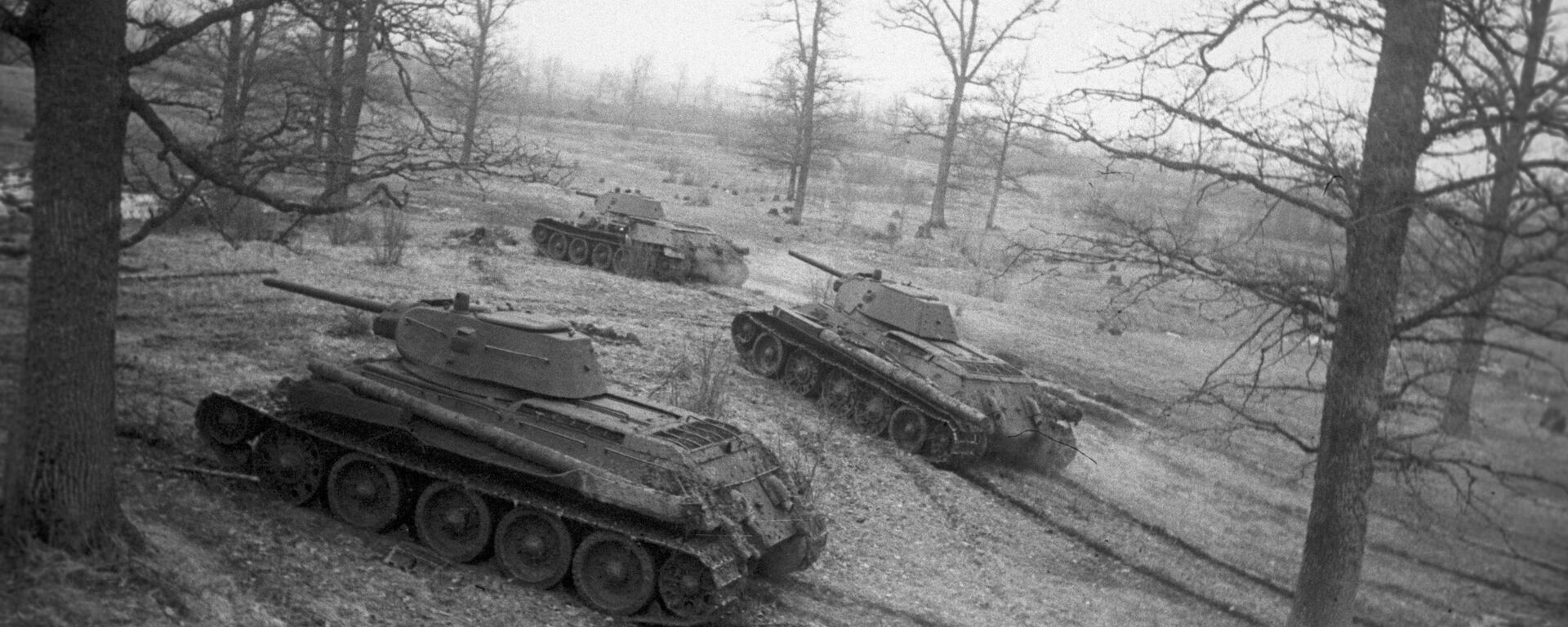 الدبابة السوفيتية تي 34 تصل إلى الخطوط الهجومية (الحرب الوطنية العظمى 1941-1945) - سبوتنيك عربي, 1920, 09.05.2024