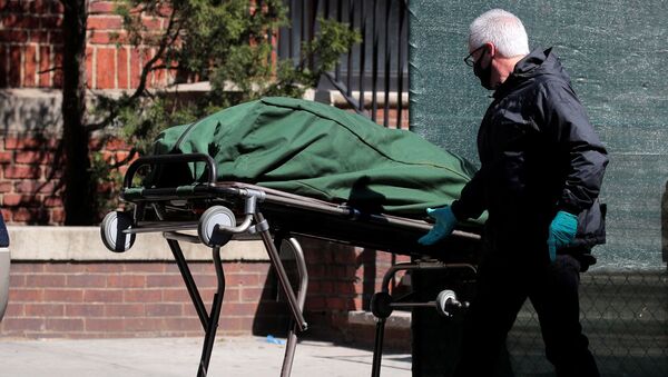 شخص متوفي في الولايات المتحدة بعد تفشي جئحة كورونا في البلاد - سبوتنيك عربي