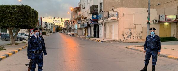 الشرطة الليبية في مصراتة، ليبيا 1 أبريل  2020‎ - سبوتنيك عربي