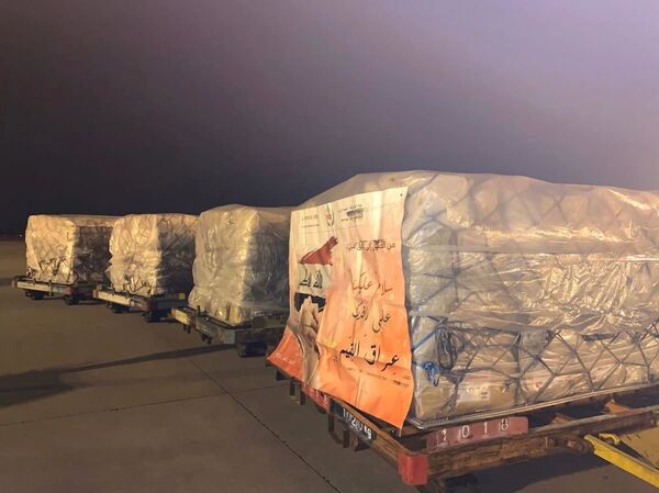 من الصين إلى بغداد... شحنة طبية بالأطنان مع أغنية لكاظم الساهر ضد كورونا (صور) - سبوتنيك عربي