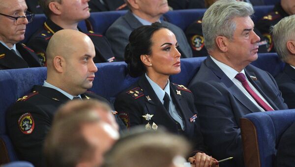 إيرينا فولك، المتحدثة الرسمية باسم وزارة الداخلية الروسية، موسكو 26  فبراير 2020 - سبوتنيك عربي