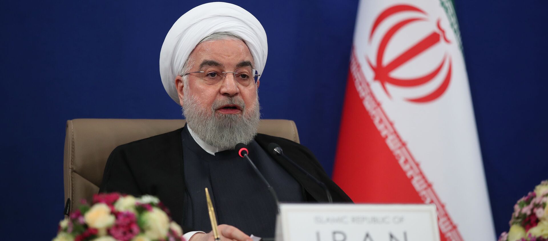  الرئيس الإيراني حسن روحاني، طهران، إيران 4 مايو 2020 - سبوتنيك عربي, 1920, 17.02.2021