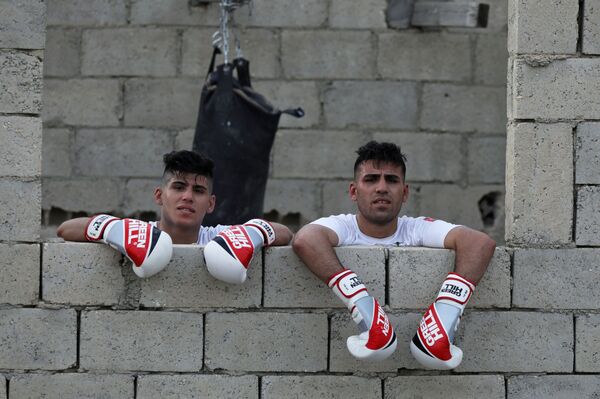 ملاكمون أردنيون يتدربون على أسطح منازلهم استعدادا للأولمبياد... صور ملاكمون أردنيون يتدربون على أسطح منازلهم استعدادا للأولمبياد... صور - سبوتنيك عربي