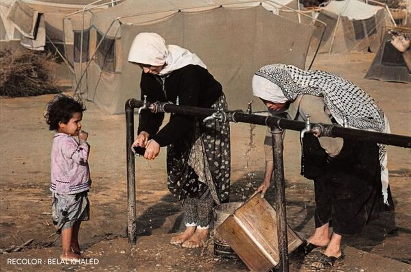 سلسلة من الصور الملونة التي التقطت أثناء أحداث النكبة عام 1948، حيث تظهر المعاناة المؤلمة التي عاشها الأطفال وآباؤهم في تلك المرحلة القاسية من تاريخ فلسطين سلسلة من الصور الملونة التي التقطت أثناء أحداث النكبة عام 1948، حيث تظهر المعاناة المؤلمة التي عاشها الأطفال وآباؤهم في تلك المرحلة القاسية من تاريخ فلسطين - سبوتنيك عربي