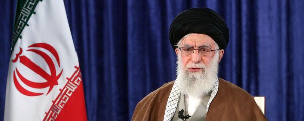  المرشد الأعلى في إيران آية الله على خامنئي في طهران، أبريل 2020 - سبوتنيك عربي