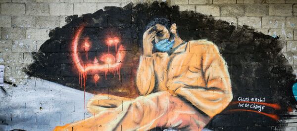 صورة للـالواقع في لبنان حسب تعبير من رسمها - سبوتنيك عربي