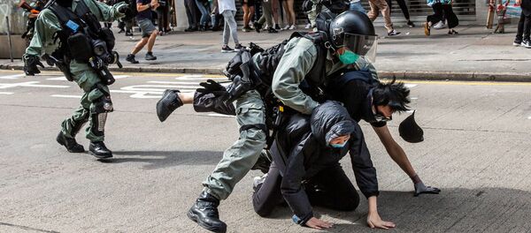 عودة الاحتجاجات والاشتباكات في هونغ كونغ، 24 مايو 2020  - سبوتنيك عربي