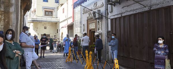 الدار البيضاء، التباعد الاجتماعي، المغرب، مايو/ أيار 2020 - سبوتنيك عربي
