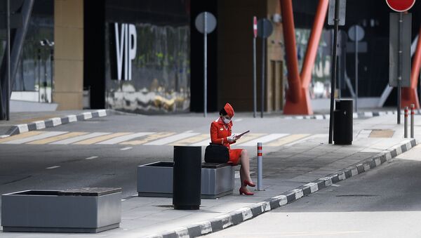 عودة عمل مطار شيريميتيفو في موسكو، مع الحفاظ على الإجراءات الوقائية لمنع انتشار «كورونا»، روسيا 6 يونيو 2020 - سبوتنيك عربي