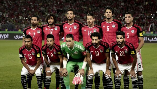 المنتخب المصري في مباراة عام 2017  - سبوتنيك عربي