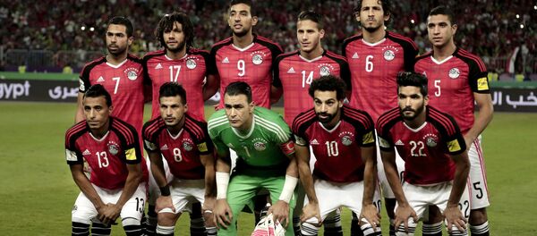 المنتخب المصري في مباراة عام 2017  - سبوتنيك عربي