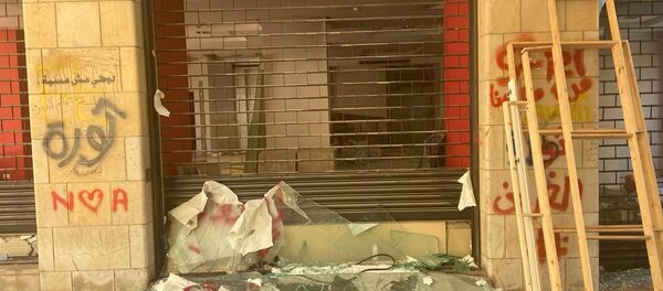 تداعيات الاحتجاجات وسط بيروت، لبنان 16 يونيو 2020 - سبوتنيك عربي